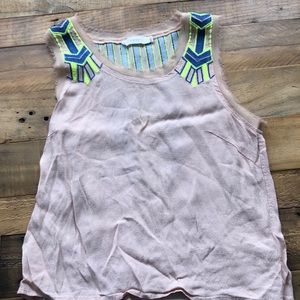 Lush Tank with pattern detail